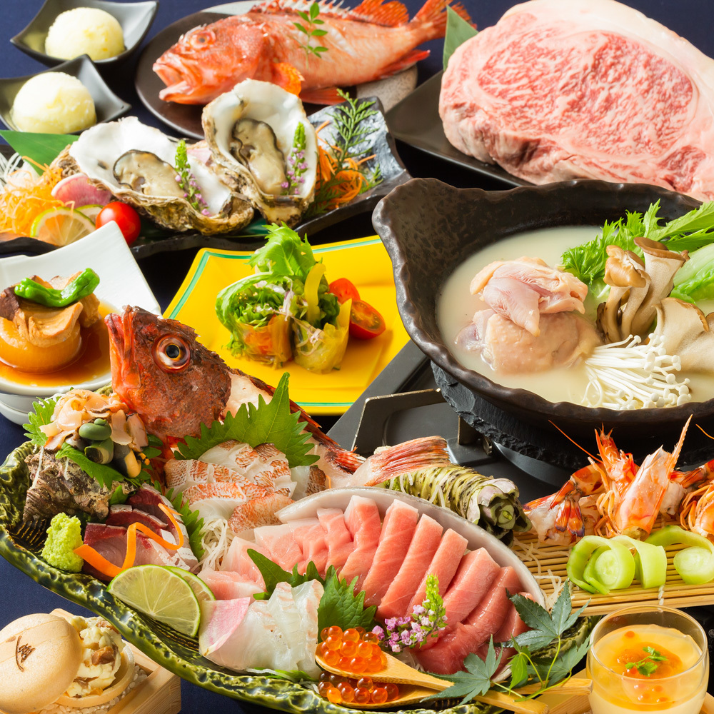 【八州自慢のお料理】
その道40年の和食の職人が四季折々の料理をお作りいたします。ぜひご堪能あれ！！